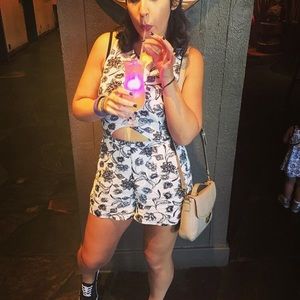 Kendall & Kylie Sleeveless floral romper -SOLD IRL